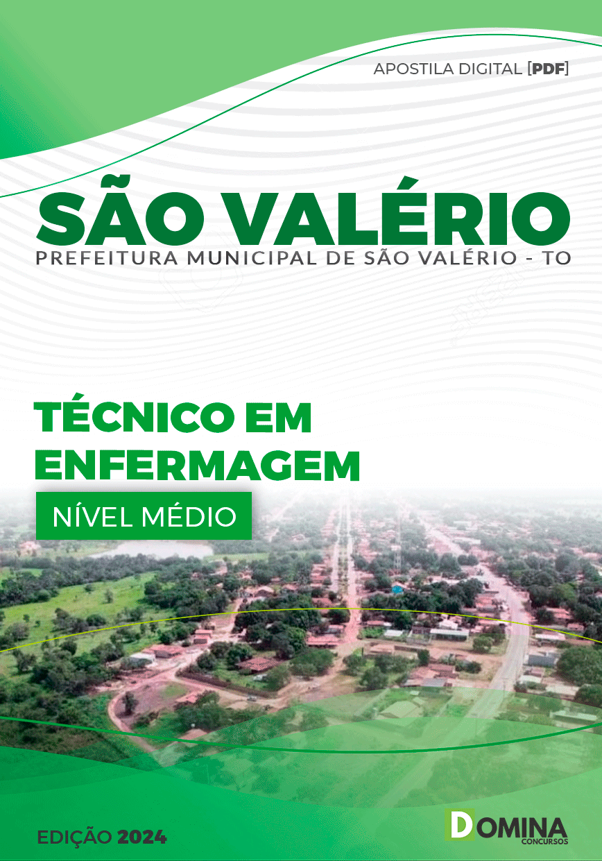 Apostila Pref São Valério 2024 Técnico Enfermagem