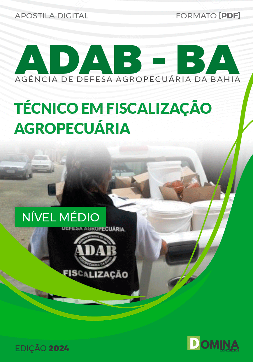 Apostila ADAB BA 2024 Técnico Fiscalização Agropecuária