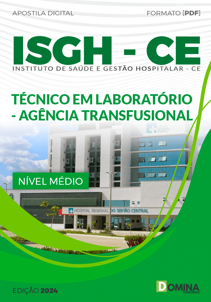 Apostila Concurso ISGH CE 2024 Técnico Laboratório
