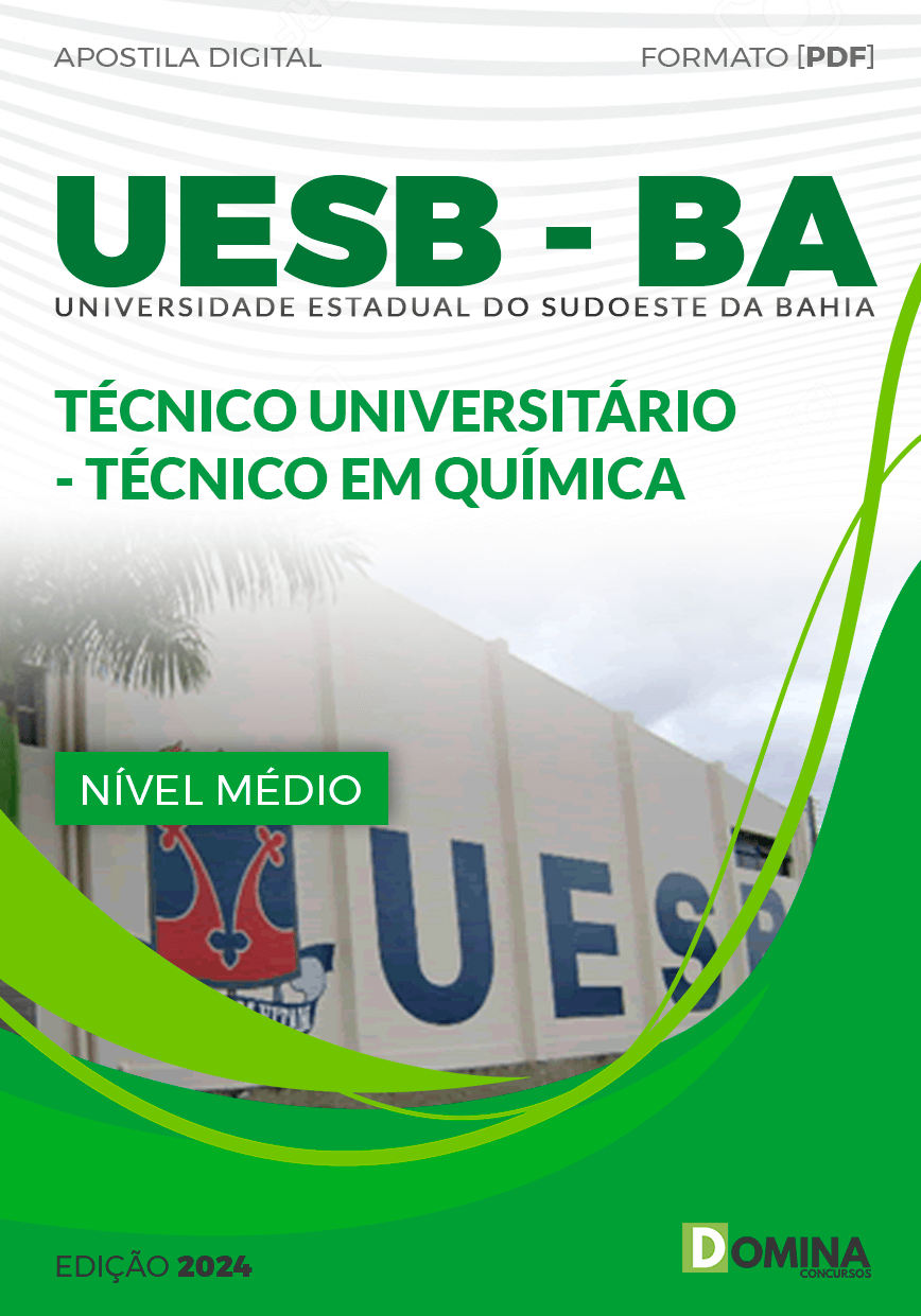Apostila UESB BA 2024 Técnico Universitário Técnico em Química
