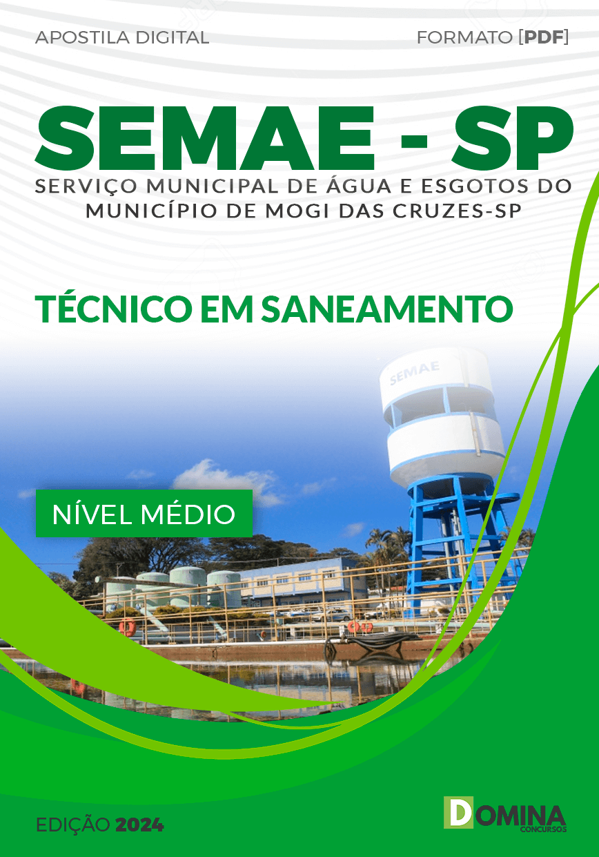 Apostila Concurso SEMAE SP 2024 Técnico Saneamento