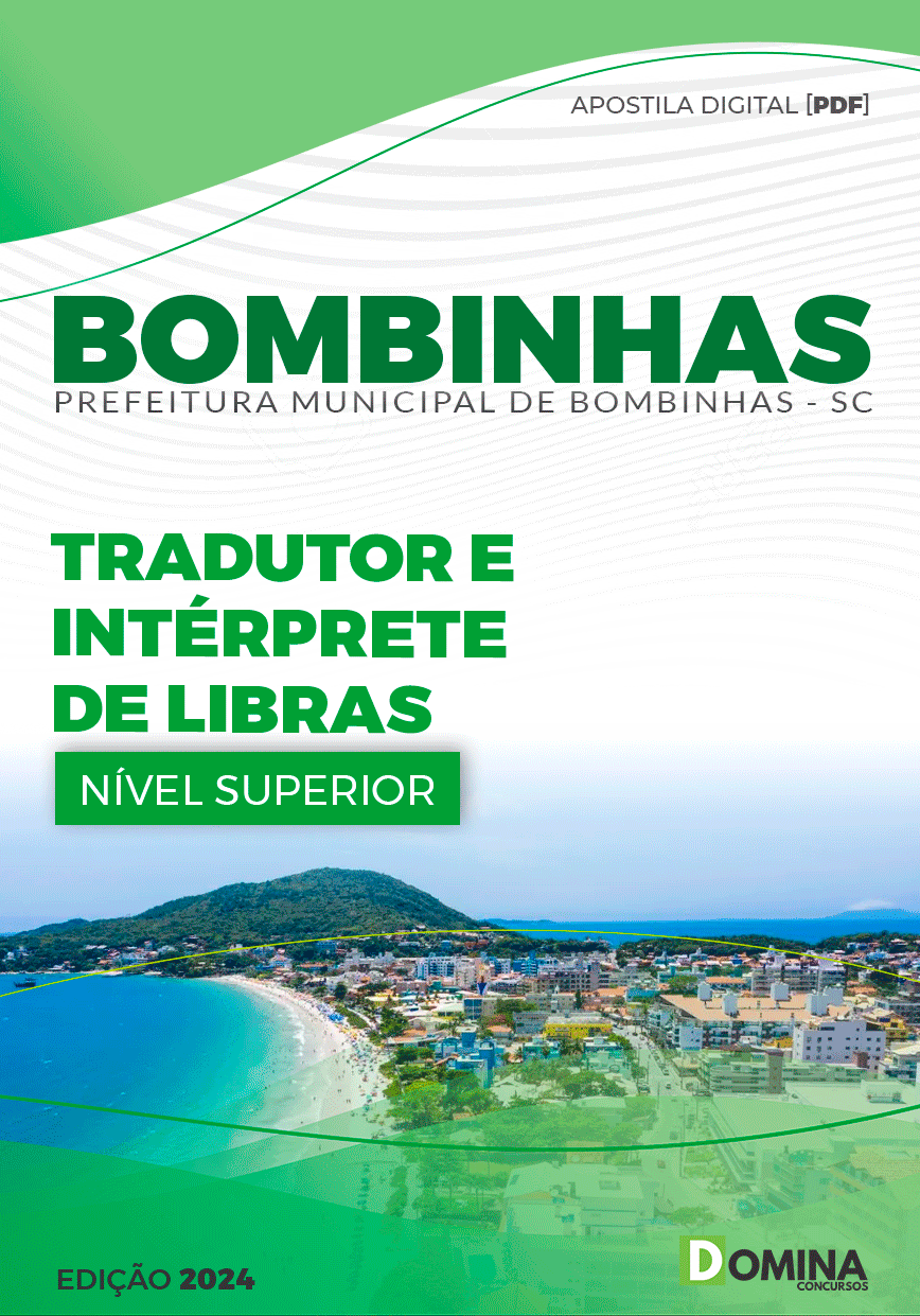 Apostila Pref Bombinhas SC 2024 Tradutor Intérprete Libras