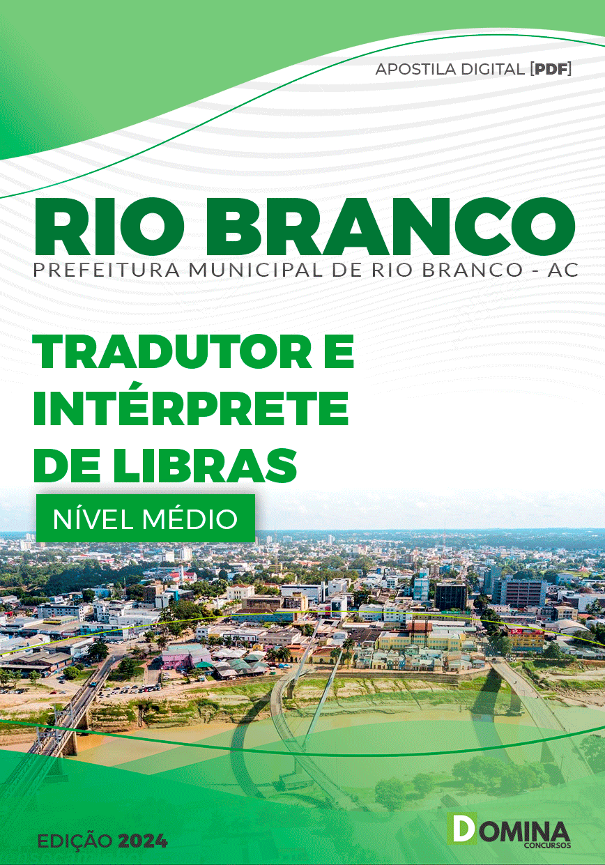 Apostila Pref Rio Branco AC 2024 Tradutor Intérprete Libras