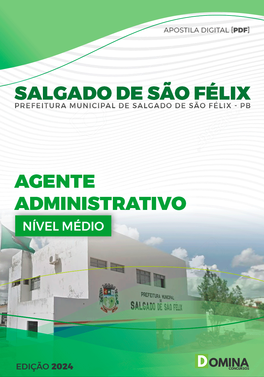 Apostila Pref Salgado de São Félix PB 2024 Agente Administrativo