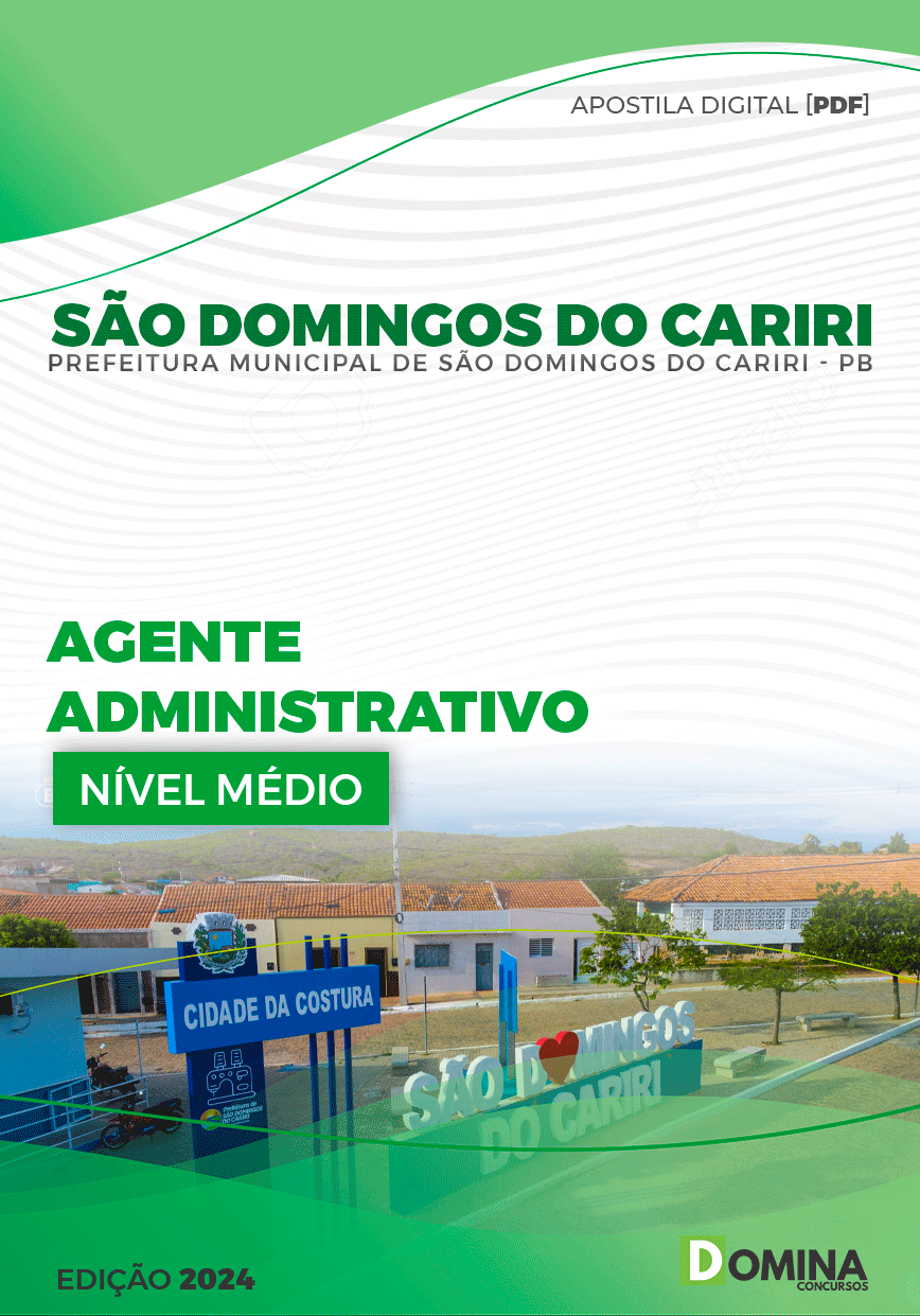 Pref São Domingos Cariri PB 2024 Agente Administrativo