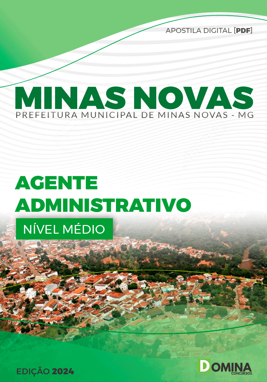 Apostila Pref Minas Novas MG 2024 Agente Administrativo