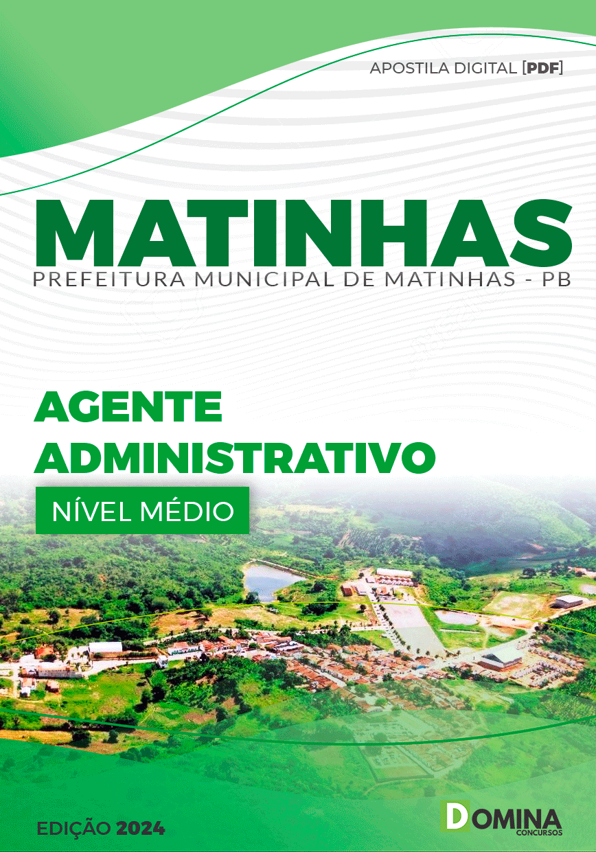 Apostila Pref Matinhas PB 2024 Agente Administrativo