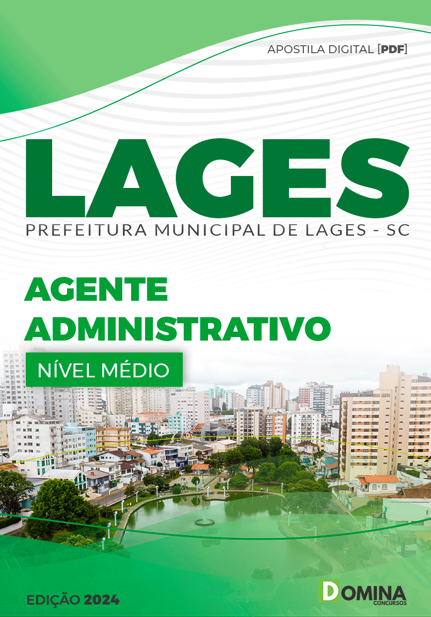 Apostila Prefeitura Lages SC 2024 Agente Administrativo