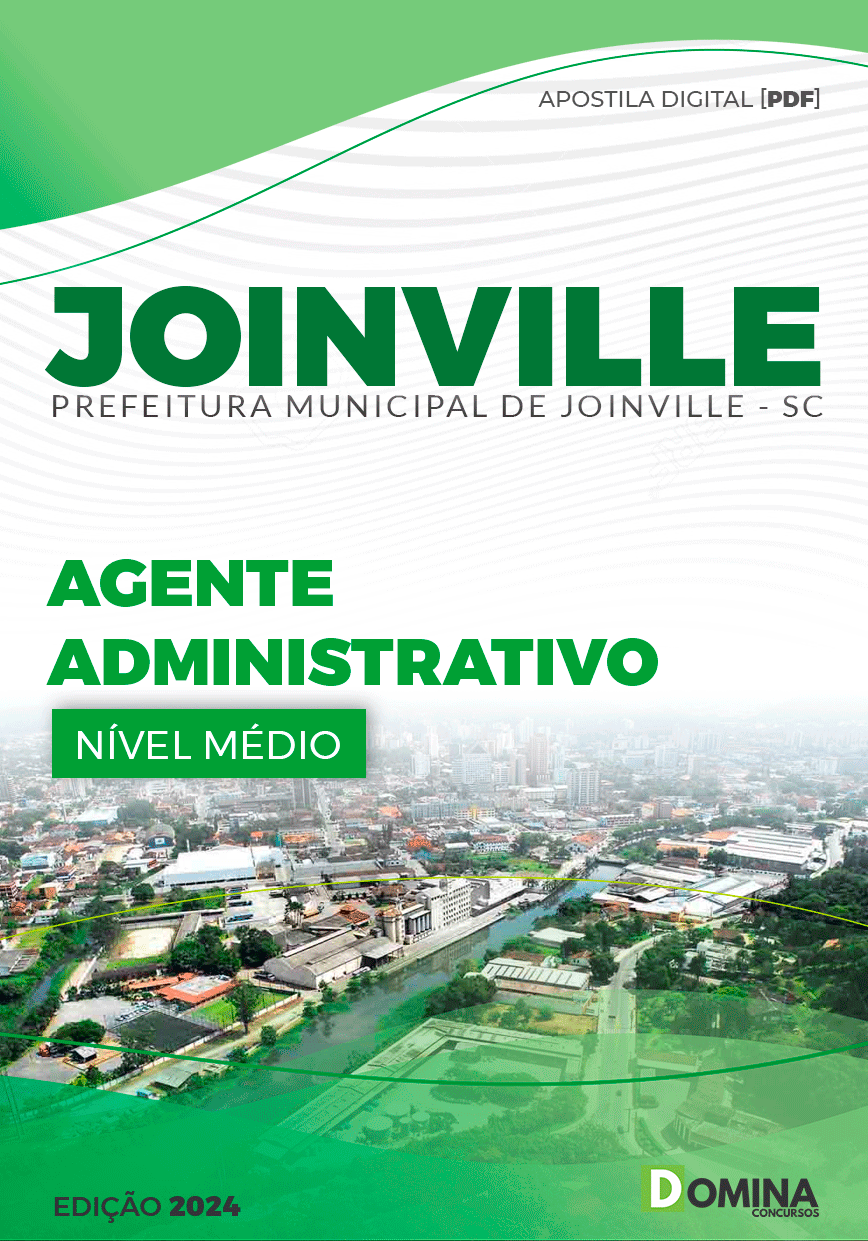 Apostila Pref Joinville SC 2024 Agente Administrativo