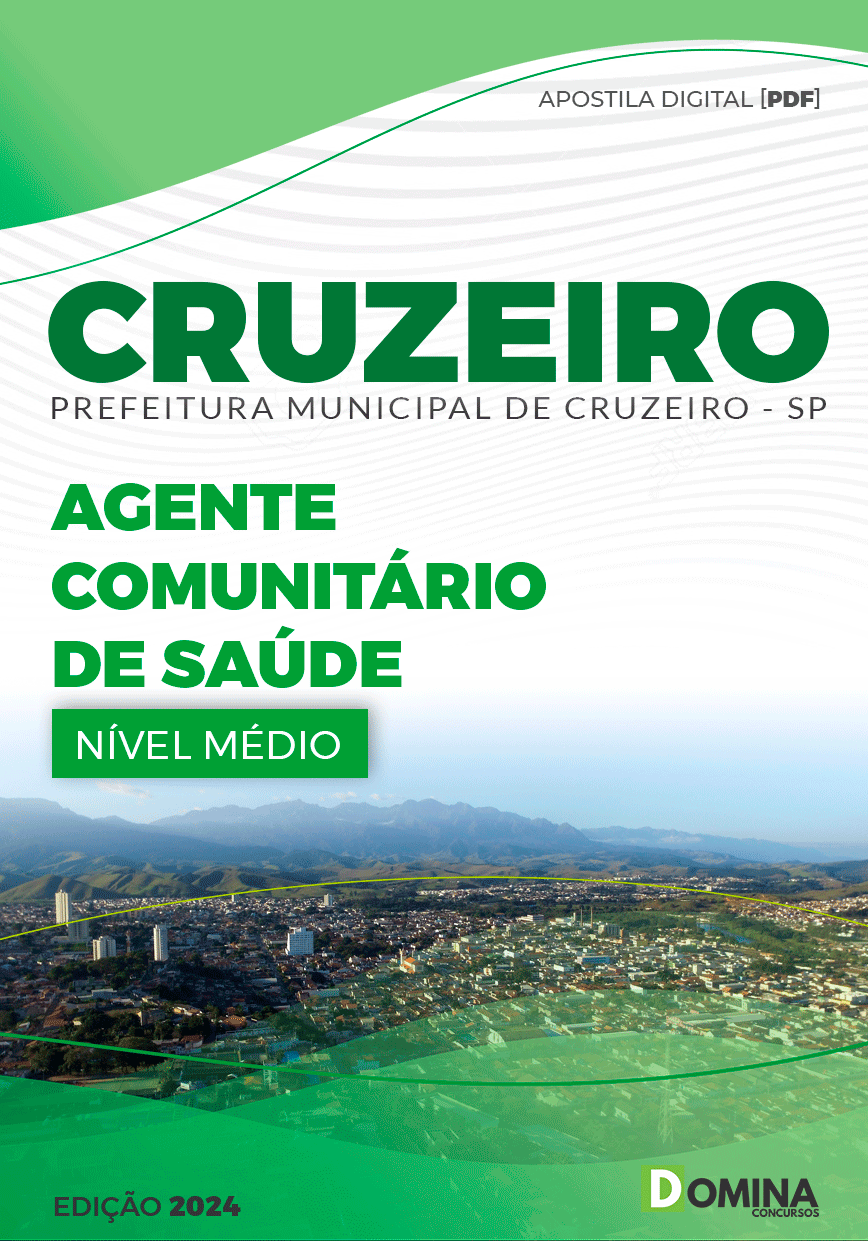 Apostila Pref Cruzeiro SP 2024 Agente Comunitário de Saúde