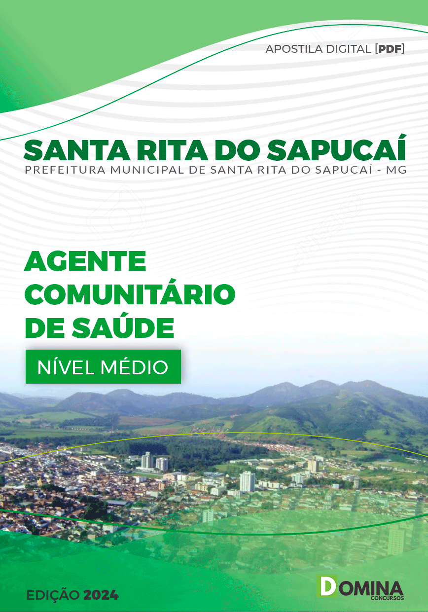 Apostila Pref Santa Rita Do Sapucaí MG 2024 Agente Comunitário Saúde