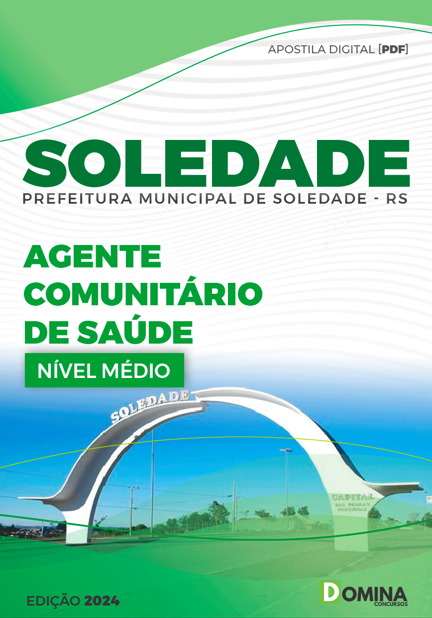Apostila Pref Soledade RS 2024 Agente Comunitário de Saúde