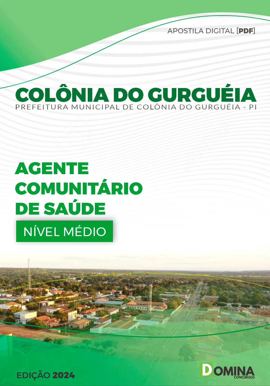 Apostila Pref Colônia Do Gurguéia PI 2024 Agente Comunitário Saúde