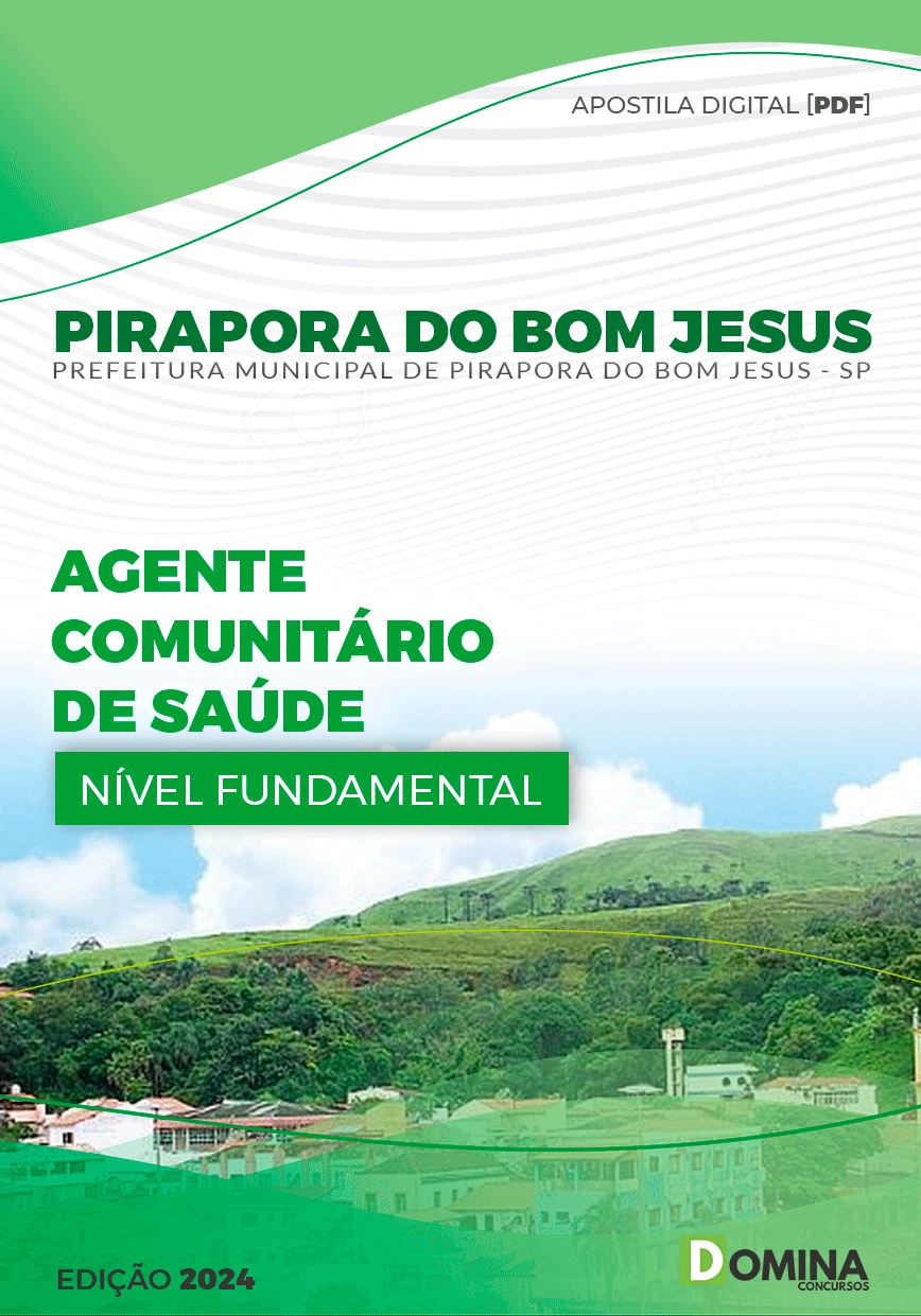 Apostila Pref Pirapora do Bom Jesus SP 2024 Agente Comunitário Saúde