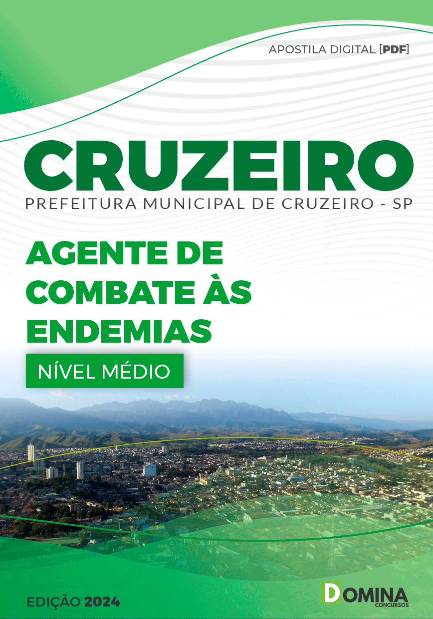 Apostila Pref Cruzeiro SP 2024 Agente de Combate às Endemias