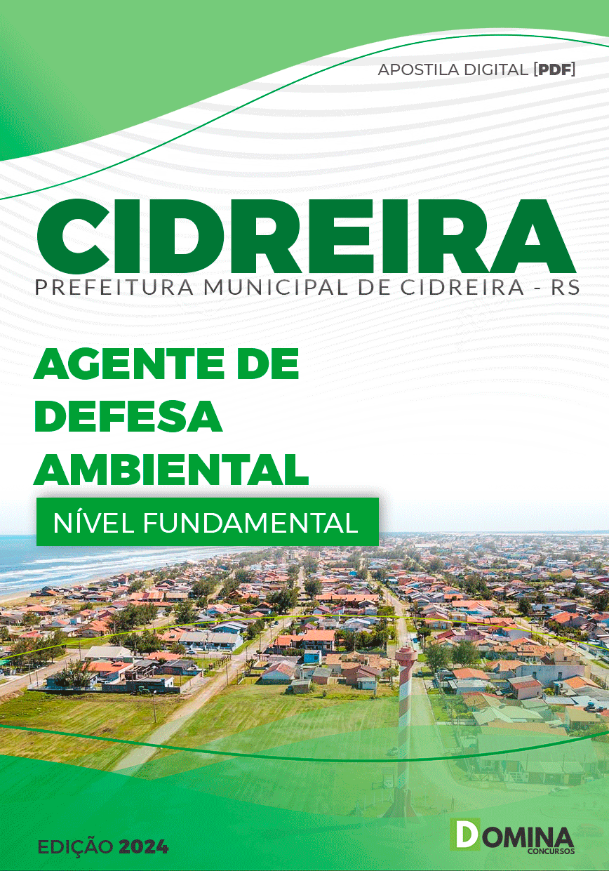 Apostila Pref Cidreira RS 2024 Agente Defesa Ambiental