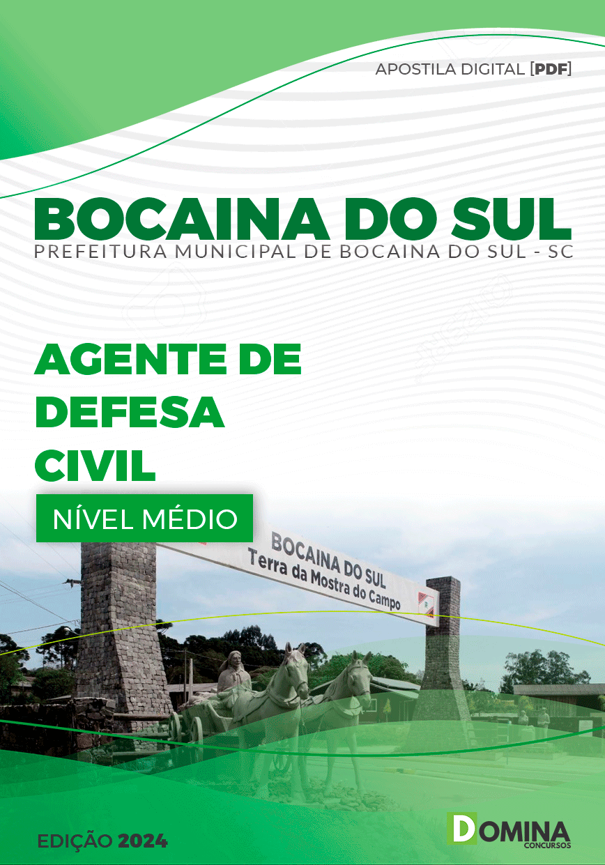 Apostila Pref Bocaina Do Sul SC 2024 Agente Defesa Civil