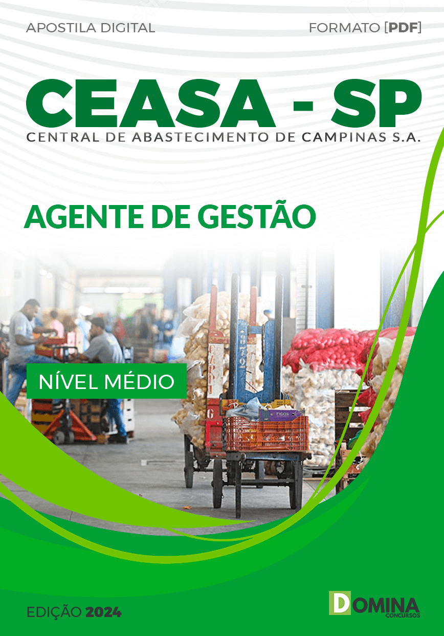Apostila CEASA Campinas SP 2024 Agente de Gestão