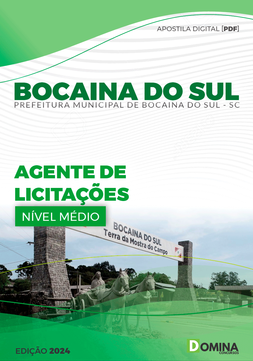 Apostila Pref Bocaina Do Sul SC 2024 Assistente Licitações