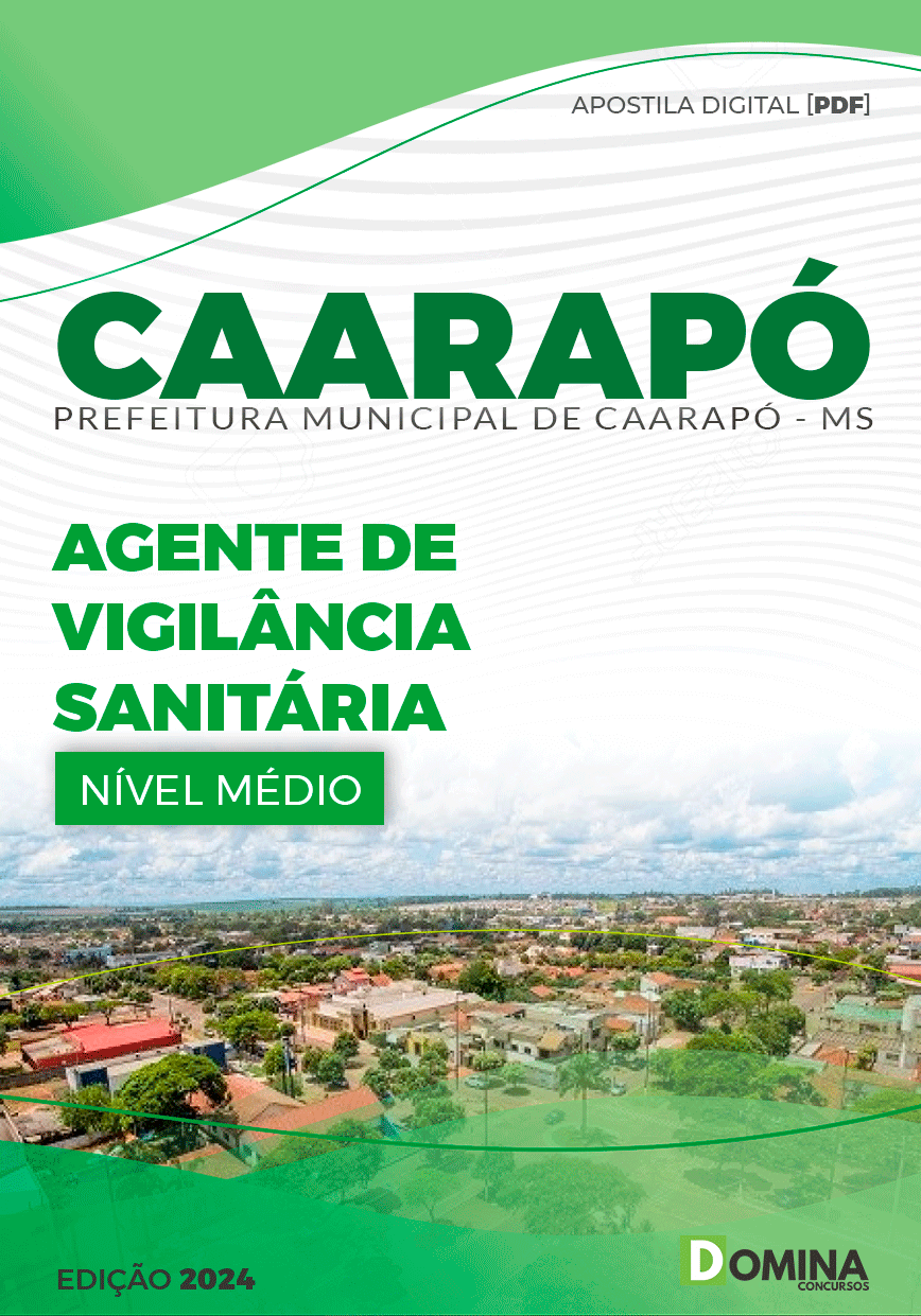 Apostila Pref Caarapó MS 2024 Agente Vigilância Sanitária
