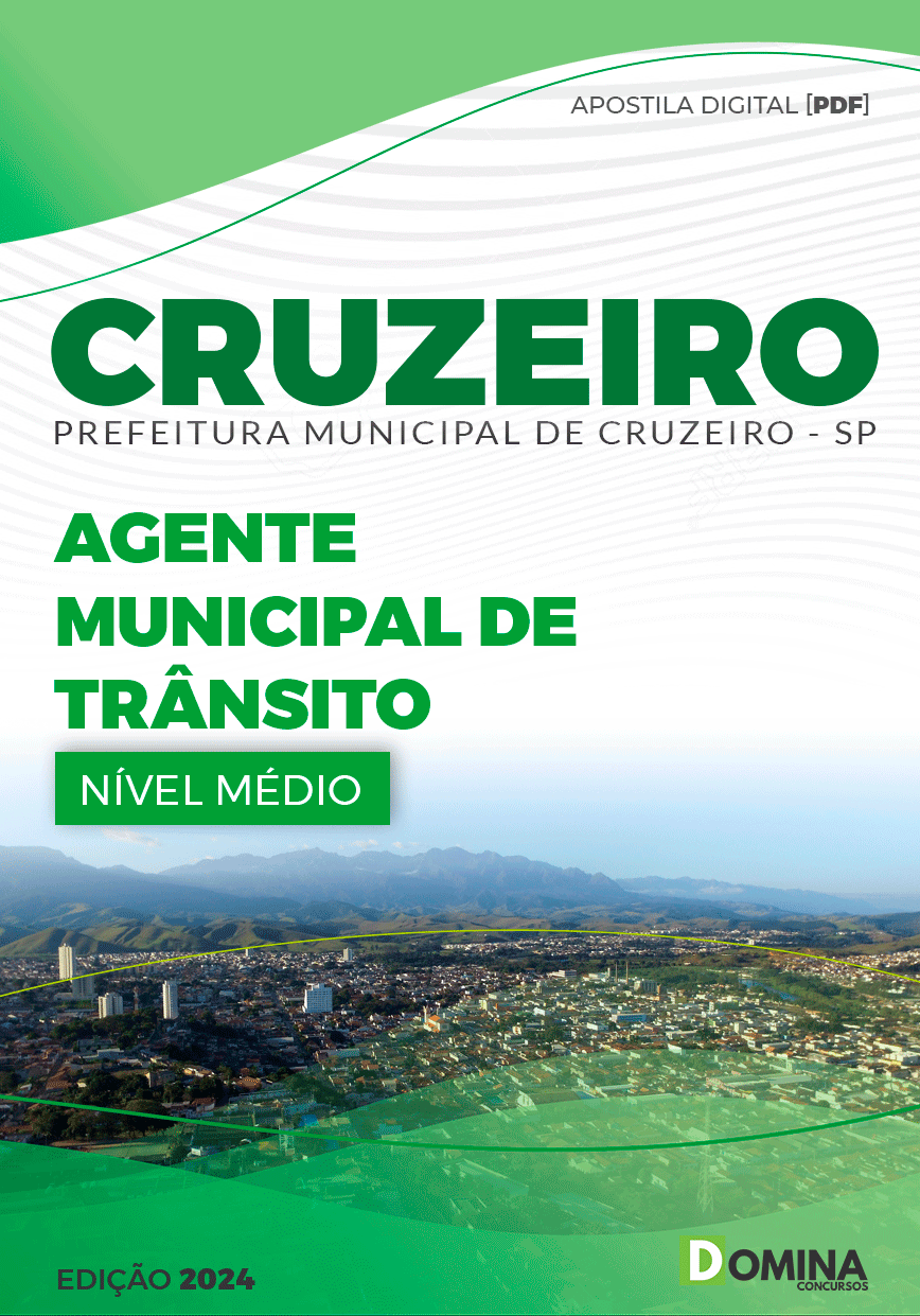 Apostila Pref Cruzeiro SP 2024 Agente Municipal de Trânsito