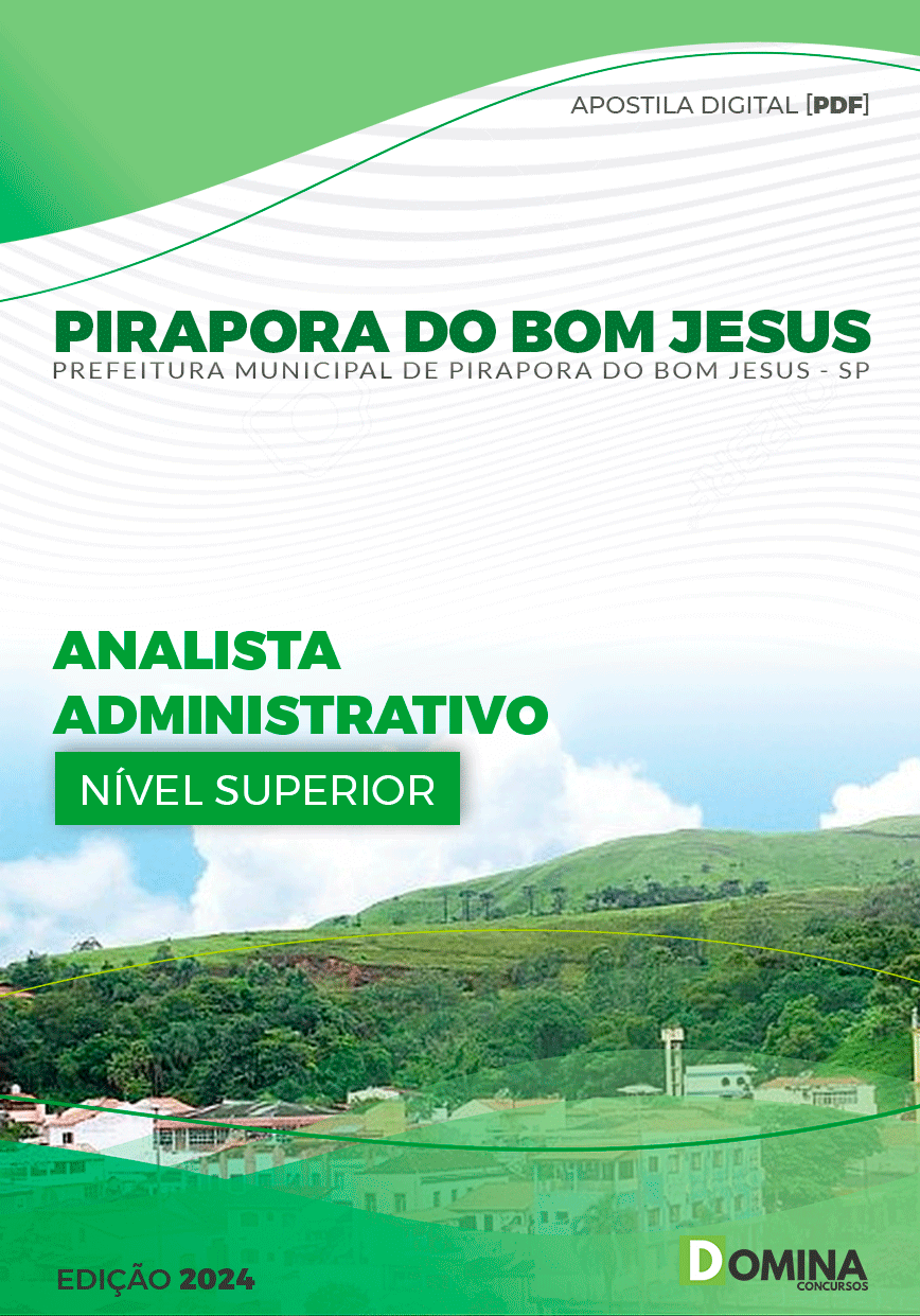 Apostila Pref Pirapora do Bom Jesus SP 2024 Analista Administrativo