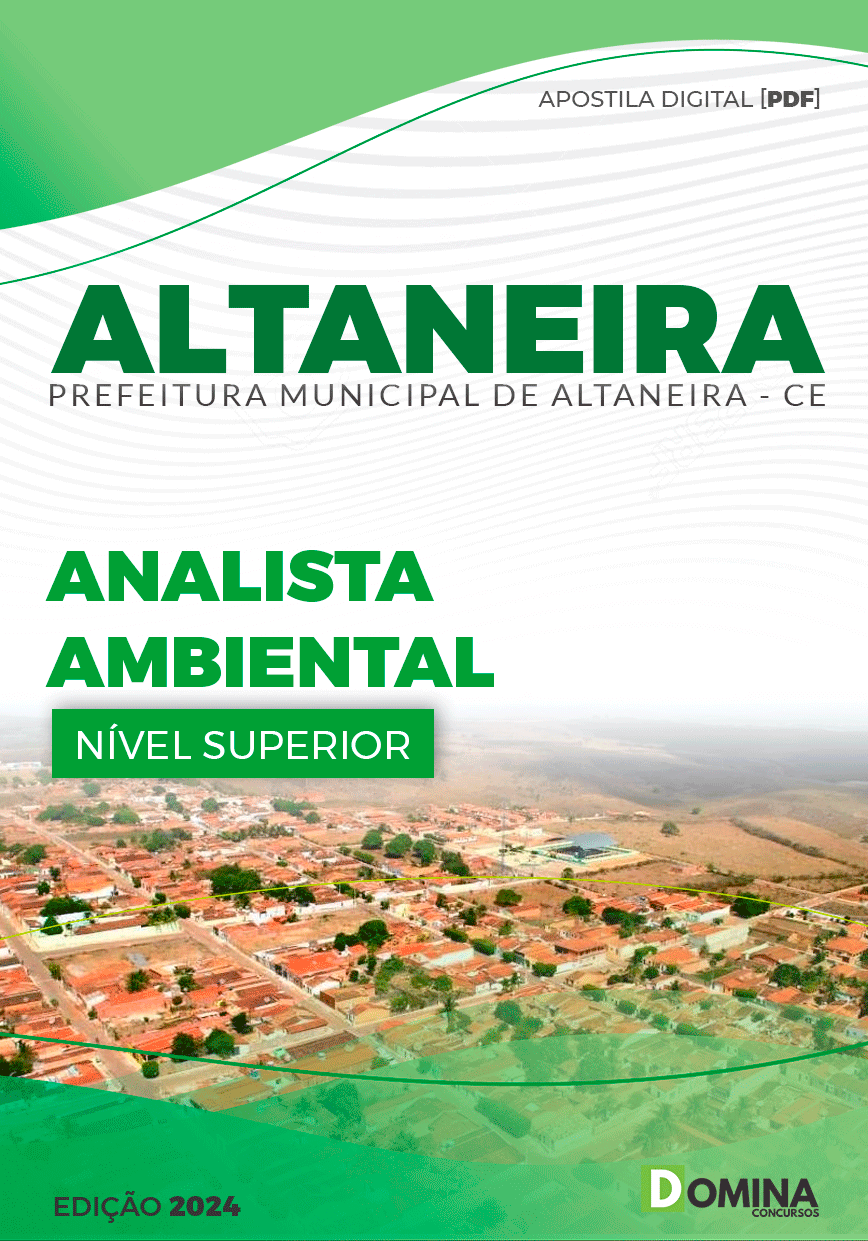 Apostila Pref Altaneira CE 2024 Analista Ambiental