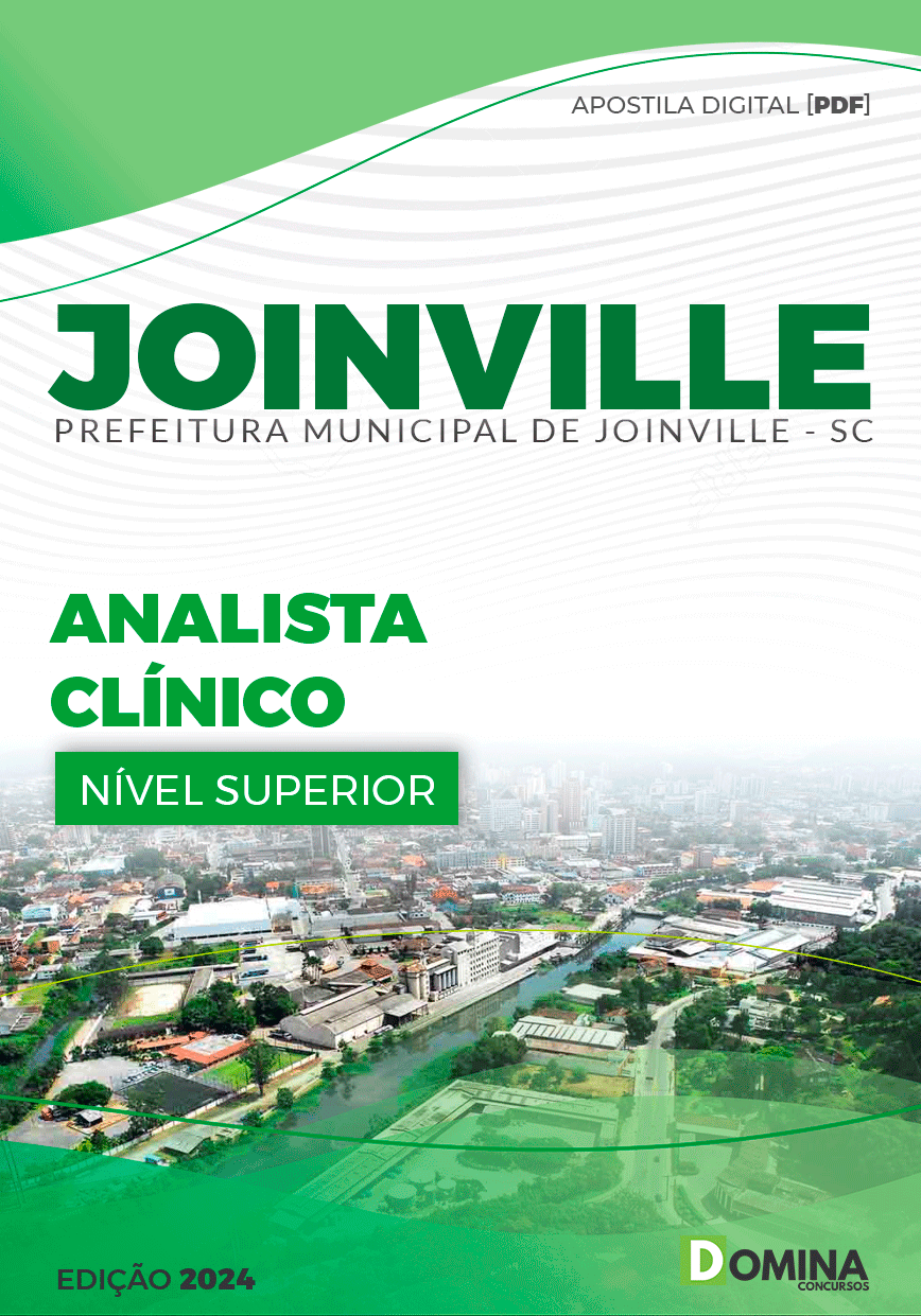 Apostila Pref Joinville SC 2024 Analista Clínico