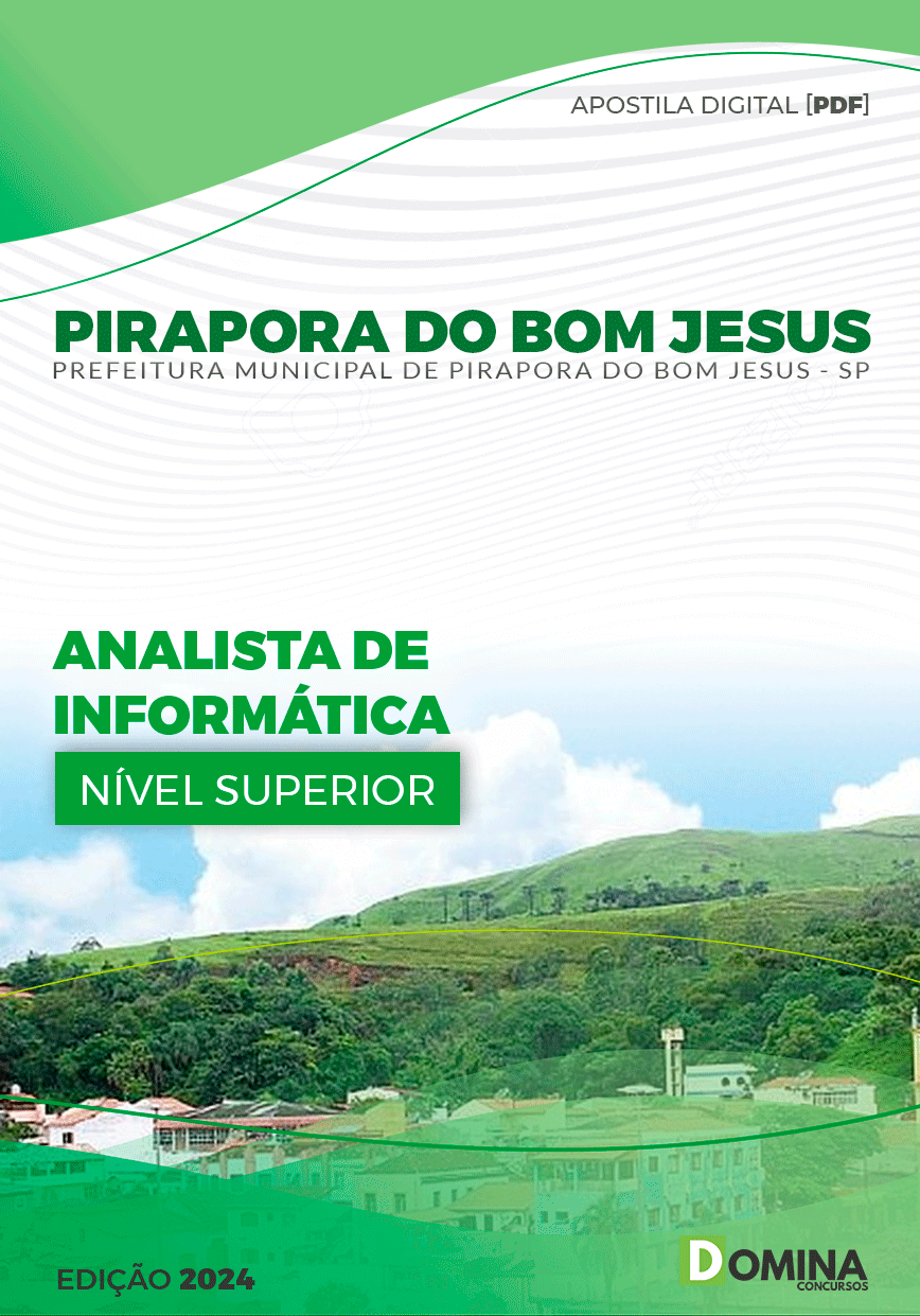 Apostila Pref Pirapora do Bom Jesus SP 2024 Analista Informática