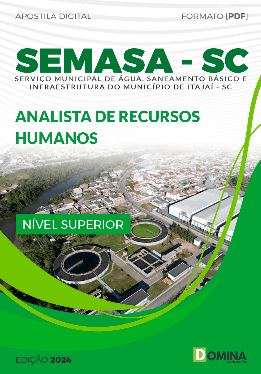Apostila SEMASA Itajaí SC 2024 Analista Recursos Humanos
