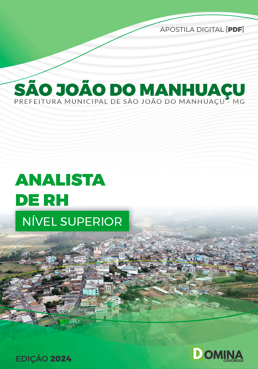 Apostila Pref São João do Manhuaçu MG 2024 Analista RH