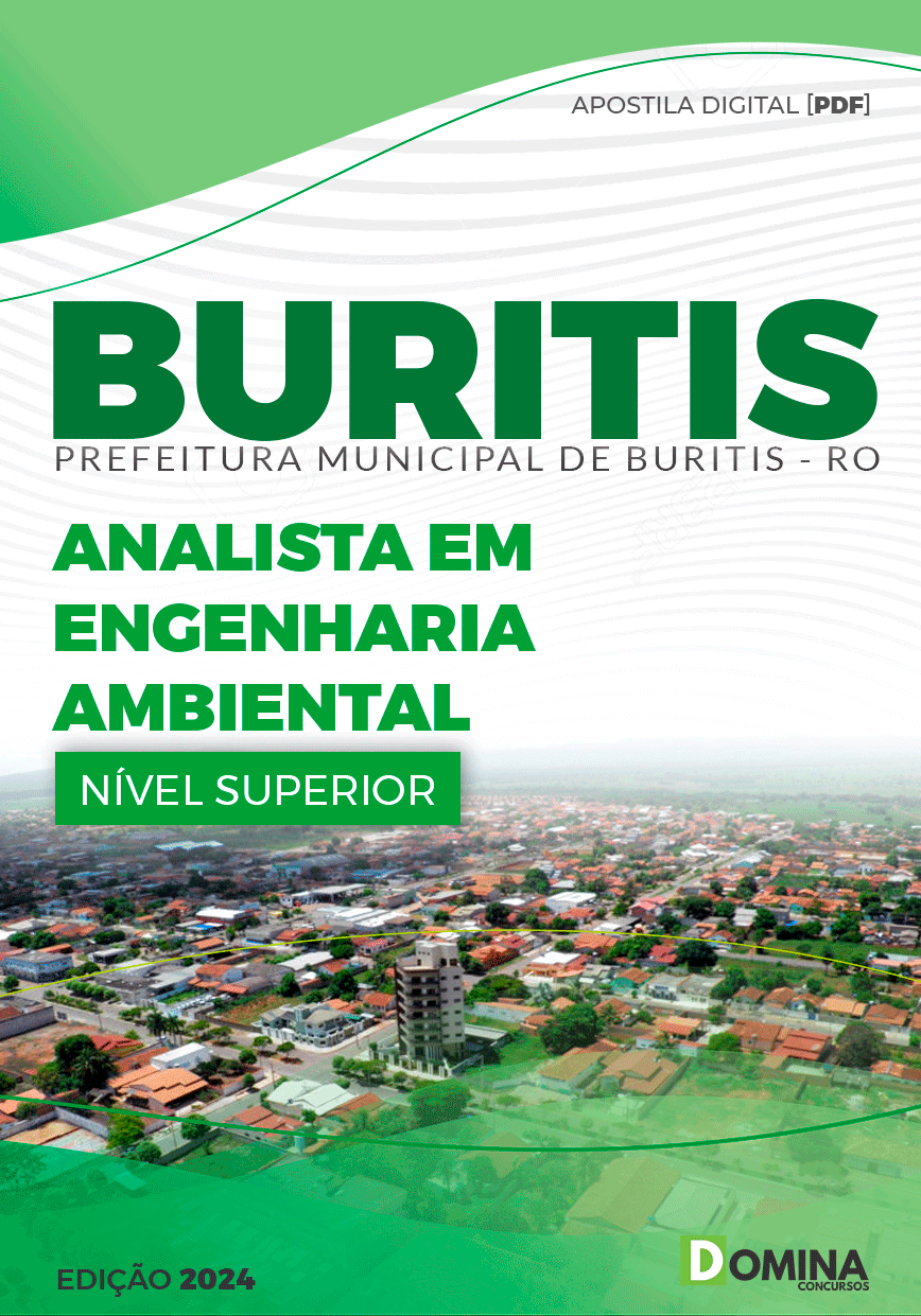 Apostila Pref Buritis RO 2024 Analista Engenharia Ambiental