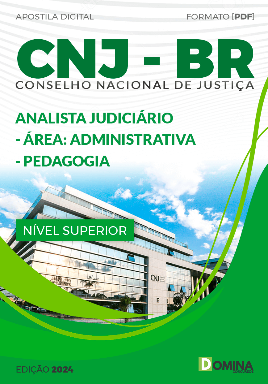 Apostila CNJ 2024 Analista Judiciário Administrativa Pedagogia