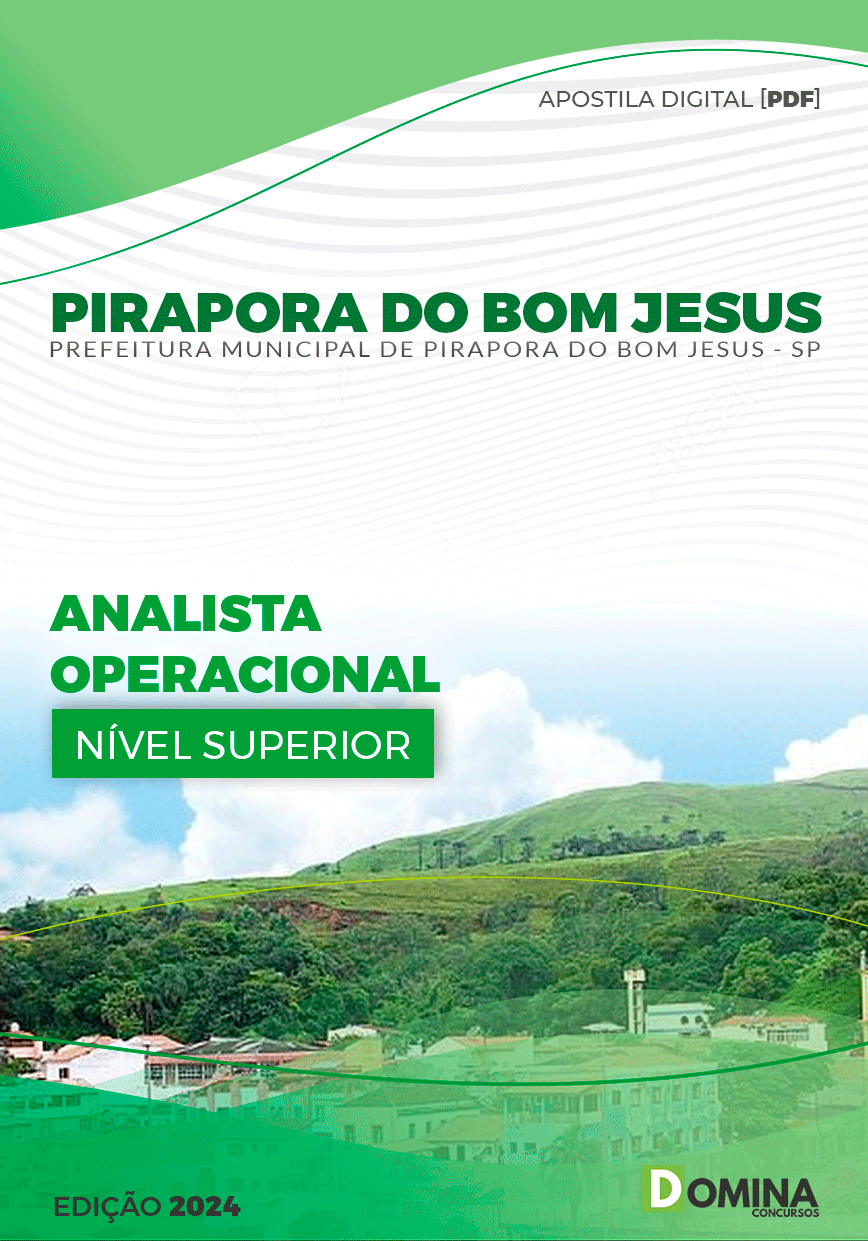 Apostila Pref Pirapora do Bom Jesus SP 2024 Analista Operacional