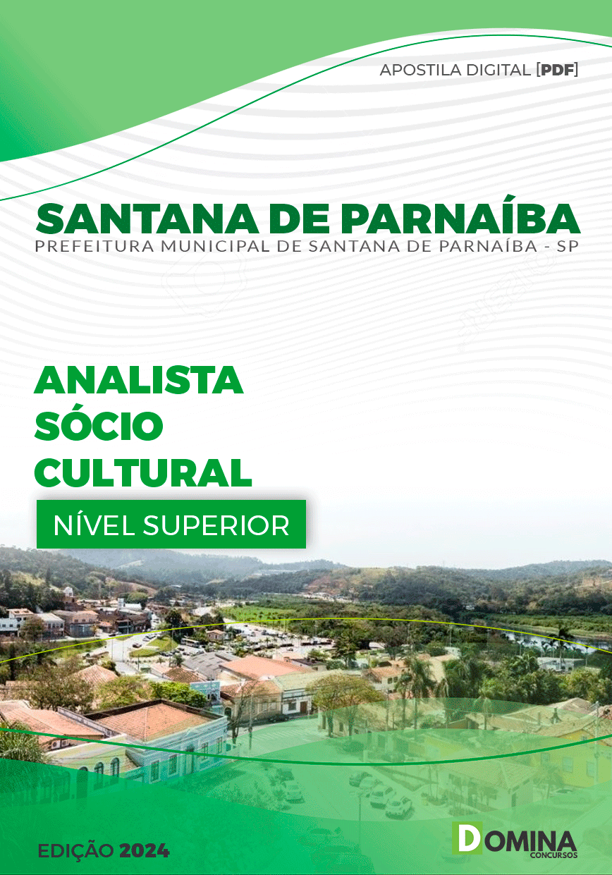 Apostila Pref Santana de Parnaíba SP 2024 Analista Socio Cultural