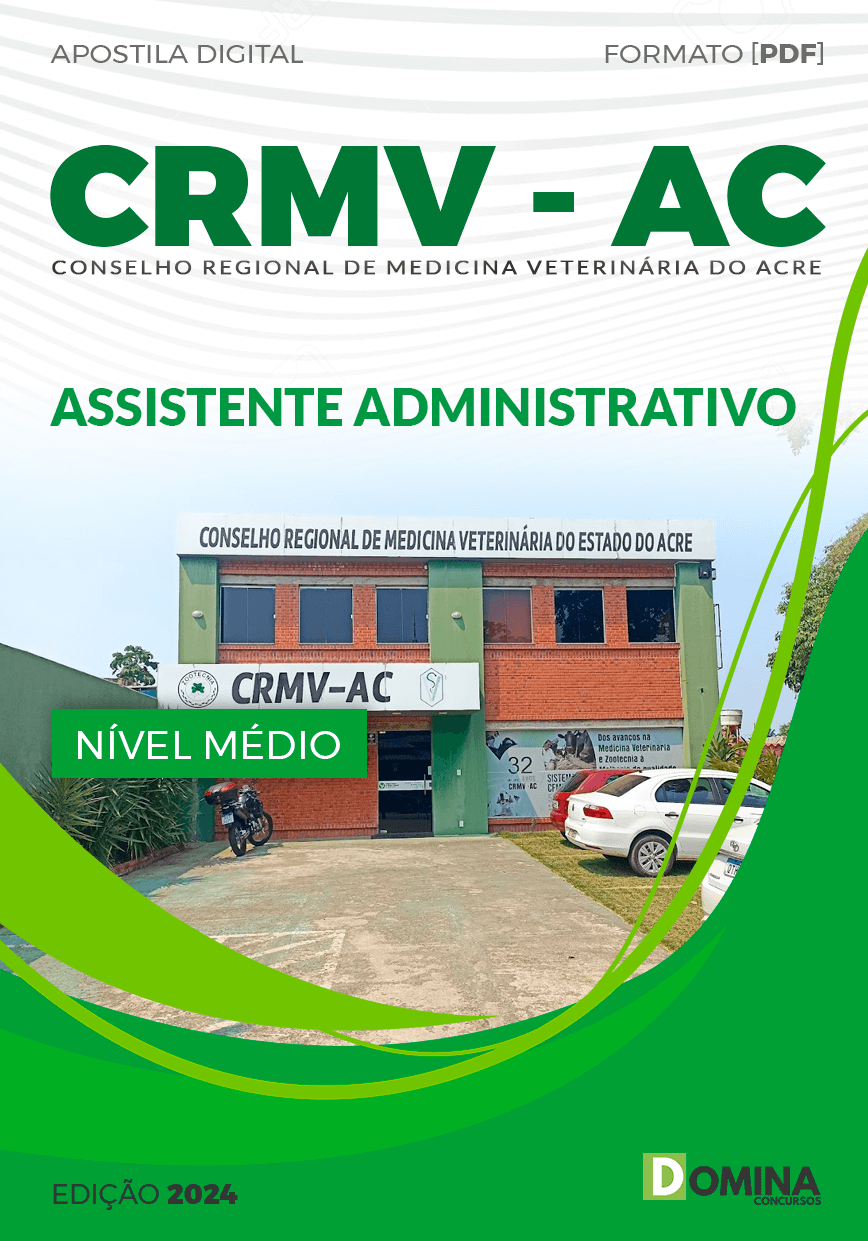 Apostila Concurso CRMV AC 2024 Assistente Administrativo
