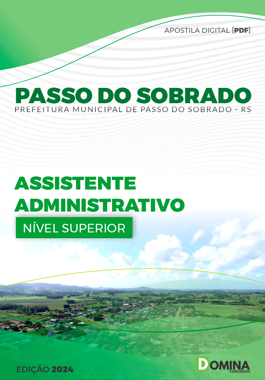 Apostila Pref Passo do Sobrado RS 2024 Assistente Administrativo