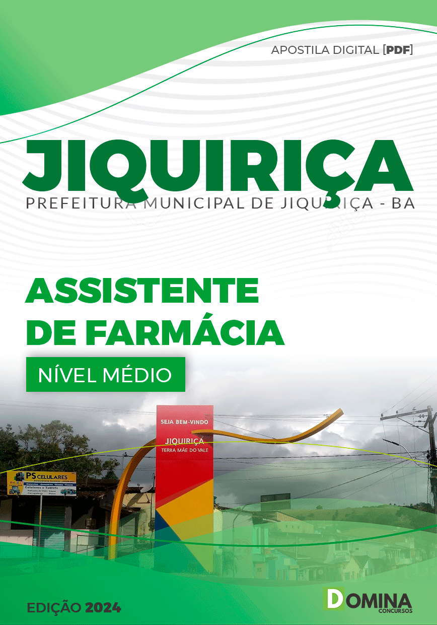 Apostila Pref Jiquiriça BA 2024 Assistente Farmácia