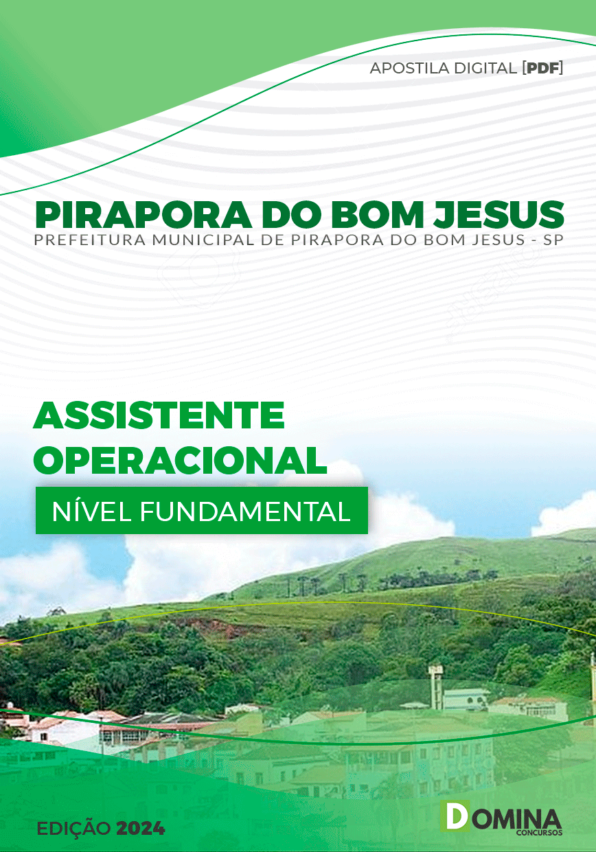 Apostila Pref Pirapora do Bom Jesus SP 2024 Assistente Operacional
