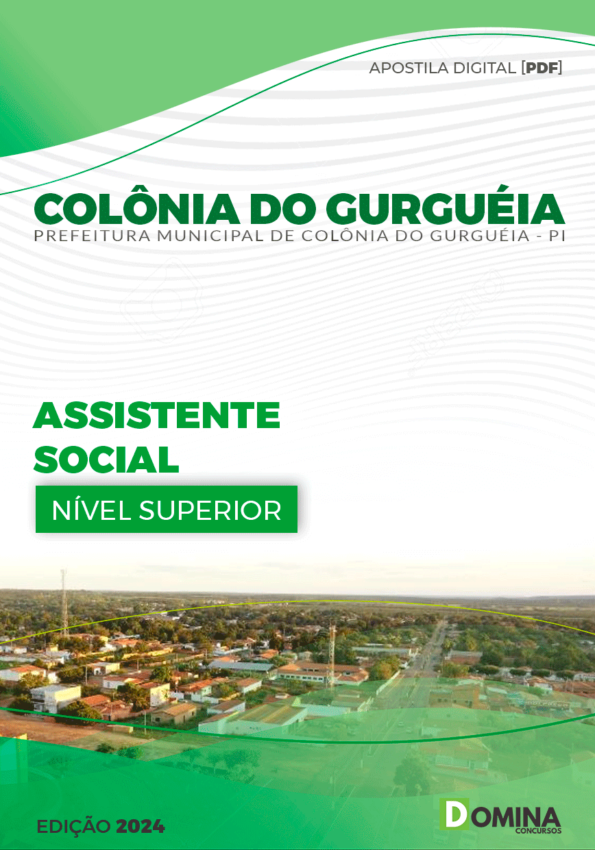 Apostila Pref Colônia Do Gurguéia PI 2024 Assistente Social