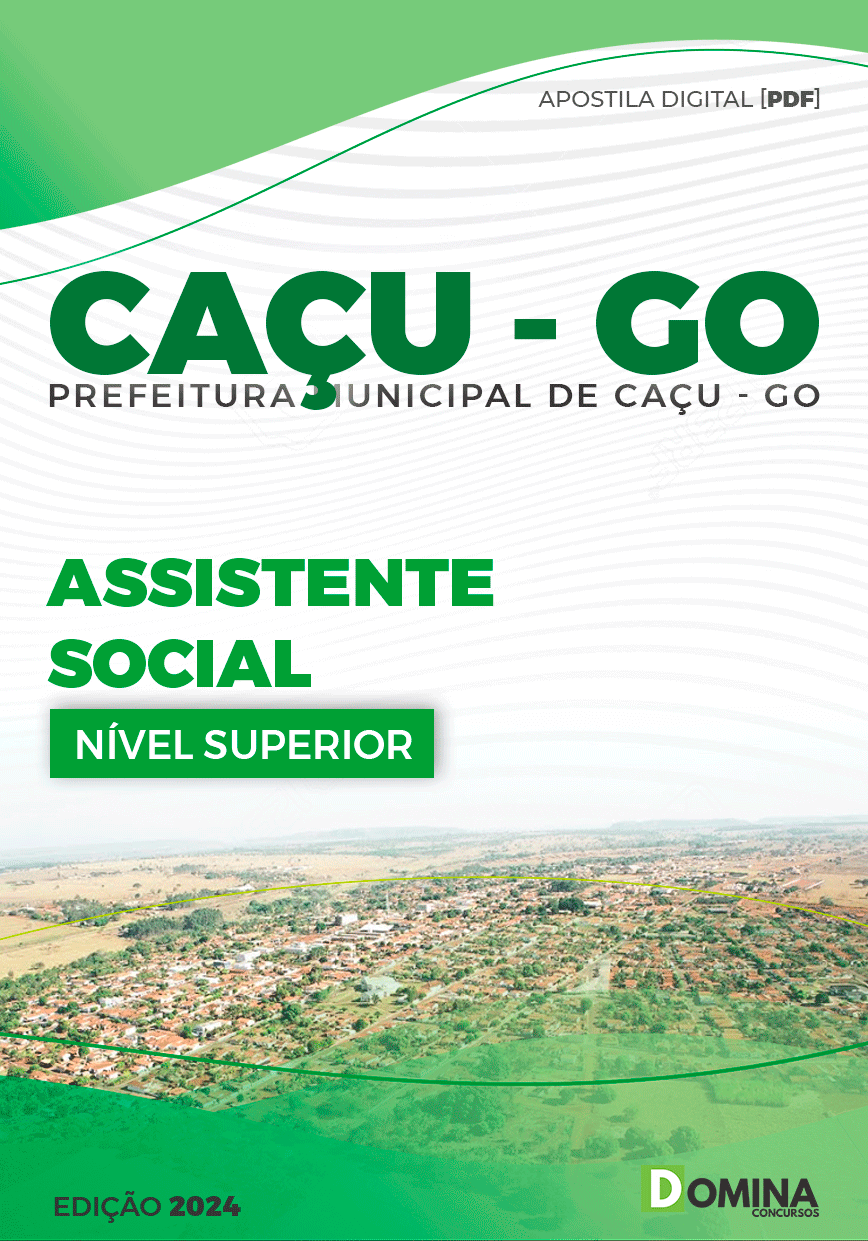 Apostila Pref Caçu GO 2024 Assistente Social
