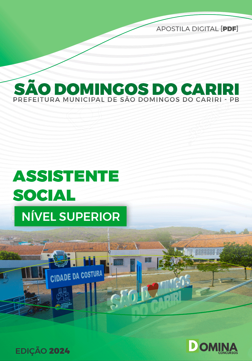 Pref São Domingos Cariri PB 2024 Assistente Social