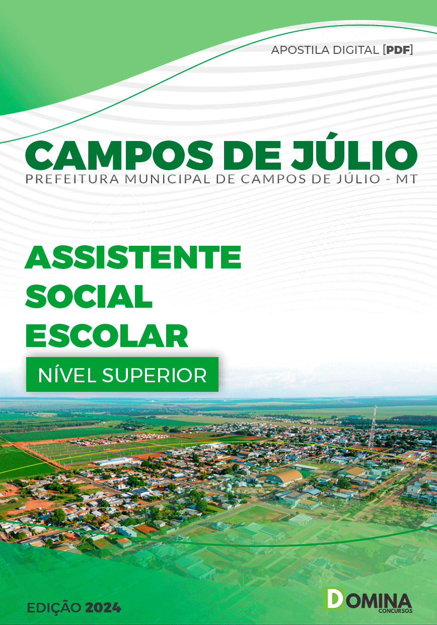 Apostila Pref Campos de Júlio MT 2024 Assistente Social Escolar