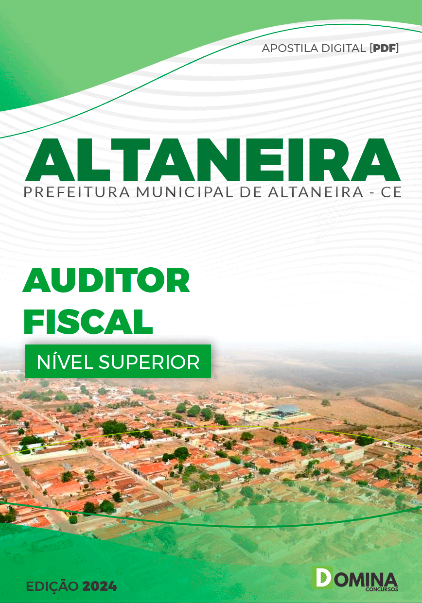 Apostila Pref Altaneira CE 2024 Auditor Fiscal