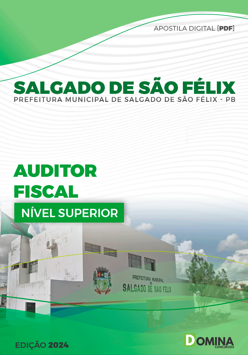 Apostila Pref Salgado de São Félix PB 2024 Auditor Fiscal