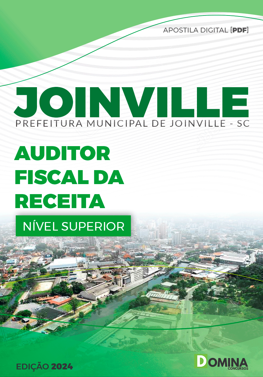 Apostila Pref Joinville SC 2024 Auditor Fiscal Receita Municipal