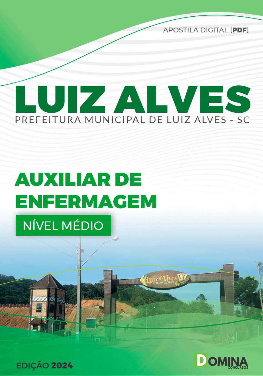 Apostila Pref Luiz Alves SC 2024 Auxiliar de Enfermagem