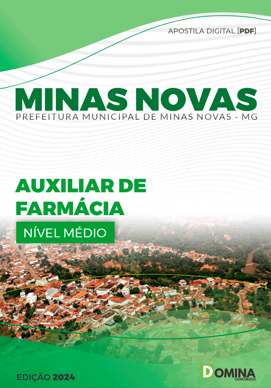 Apostila Pref Minas Novas MG 2024 Auxiliar Farmácia