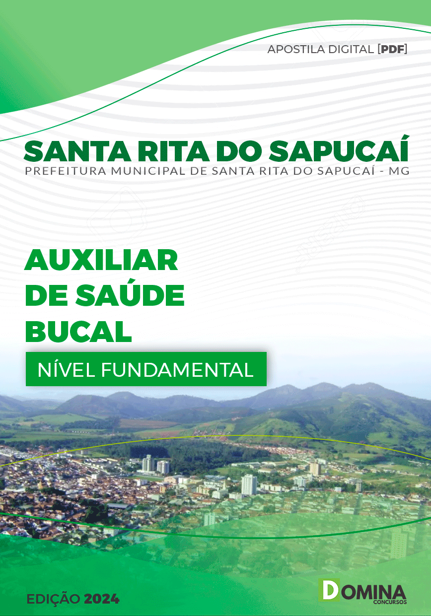 Apostila Pref Santa Rita Do Sapucaí MG 2024 Auxiliar Saúde Bucal