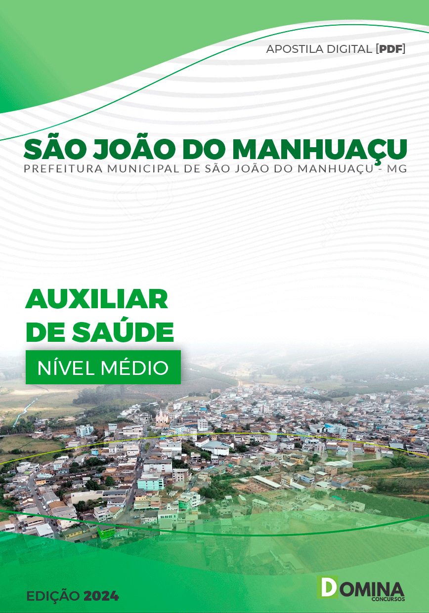 Apostila Pref São João do Manhuaçu MG 2024 Auxiliar Saúde